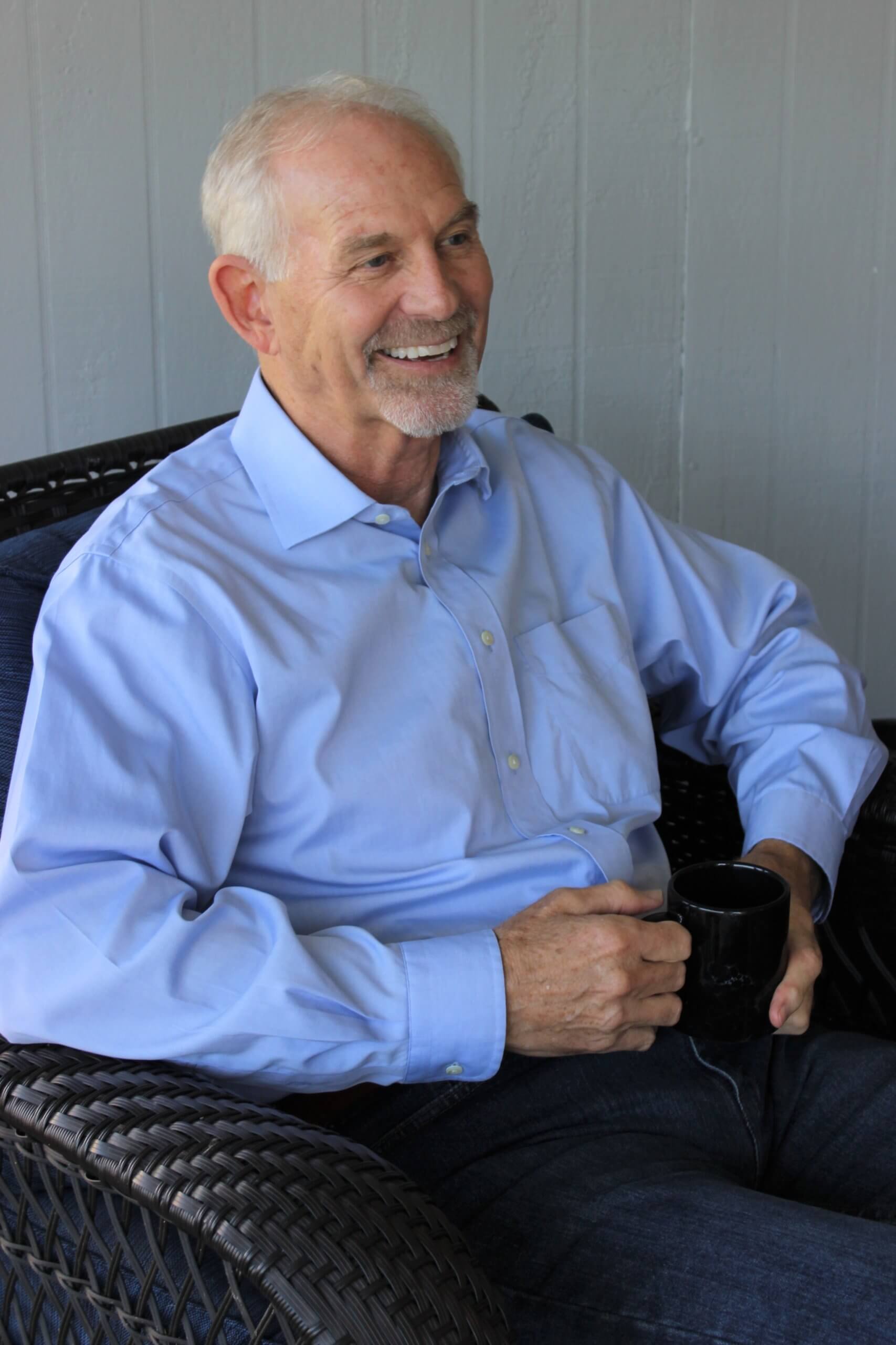 Photo of Guy Gage at a table